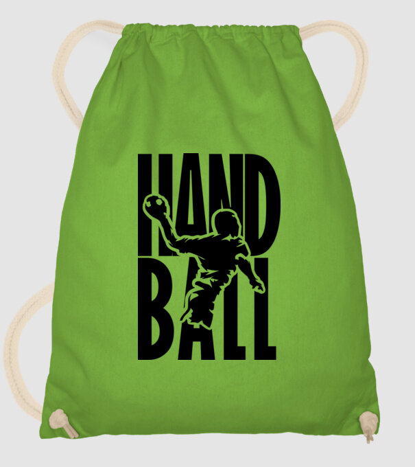 hanball stencil minta almazöld pólón