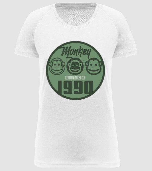 monkey 1990 minta fehér pólón