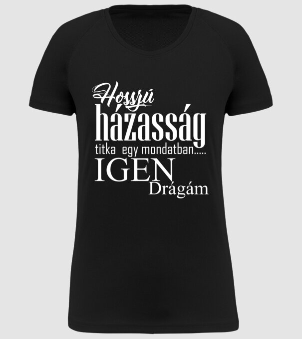 házasság minta fekete pólón