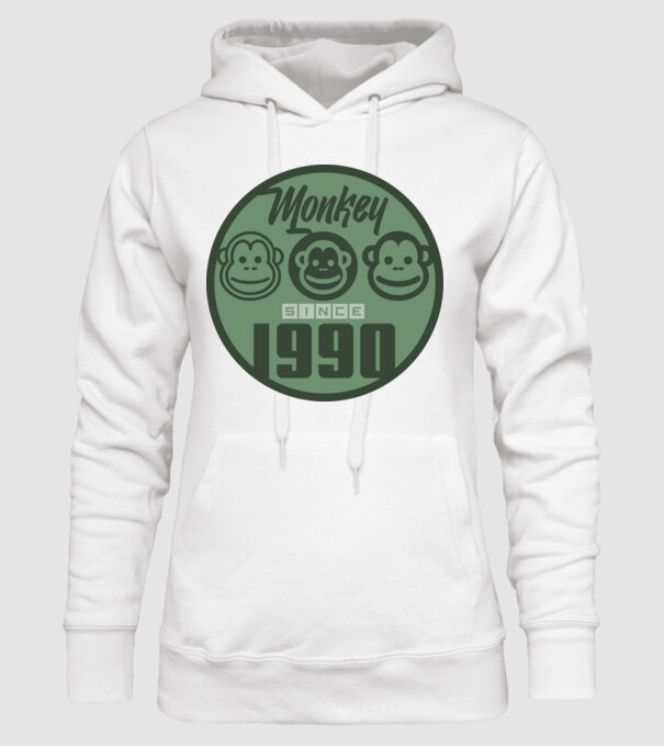 monkey 1990 minta fehér pólón