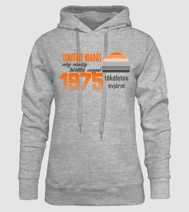 limitált kiadás 1975 minta szürke pólón