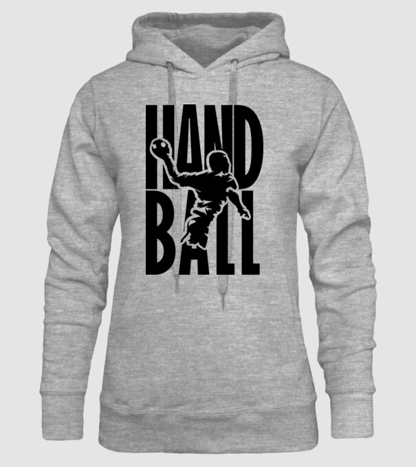 hanball stencil minta szürke pólón