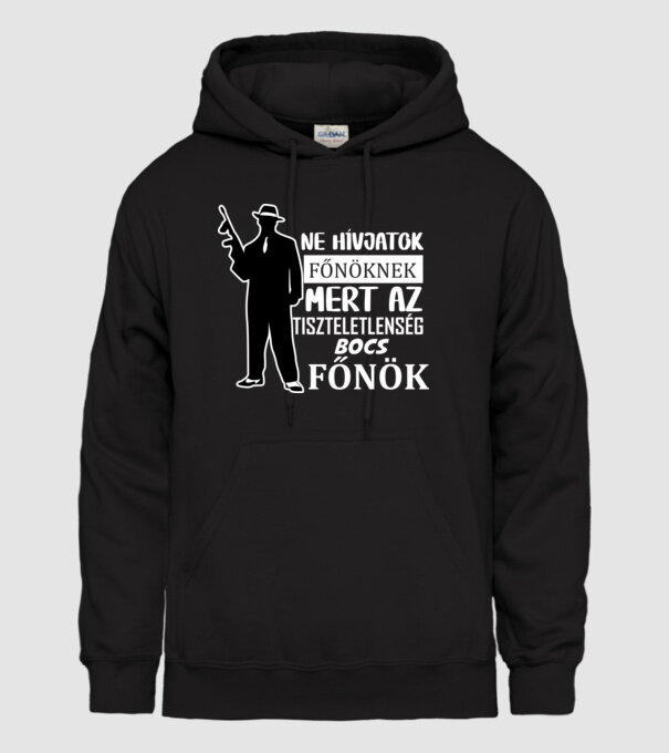 OSCAR ne hívjatok fehér minta fekete pólón