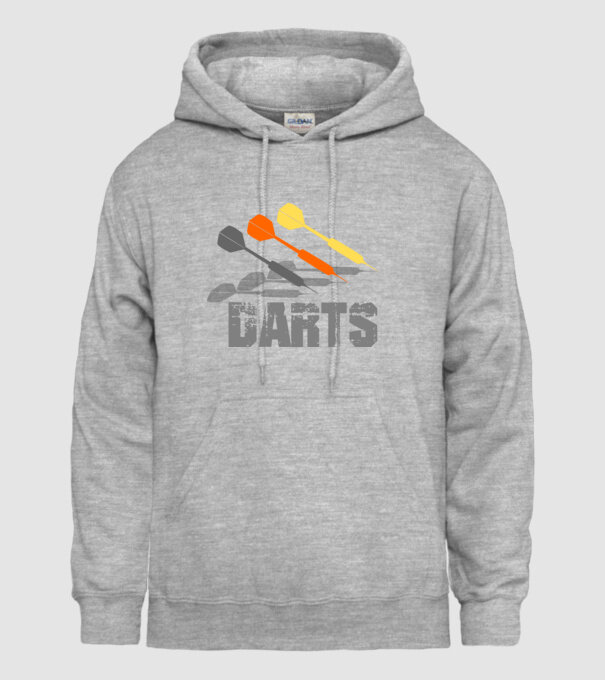 darts 2 minta szürke pólón