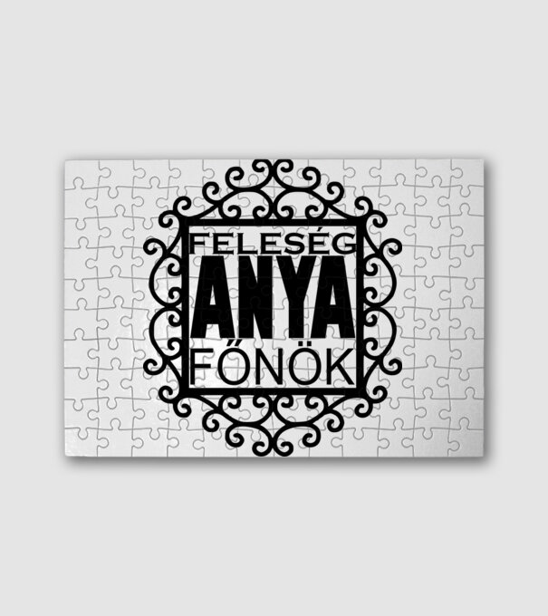 anya főnök minta fehér pólón