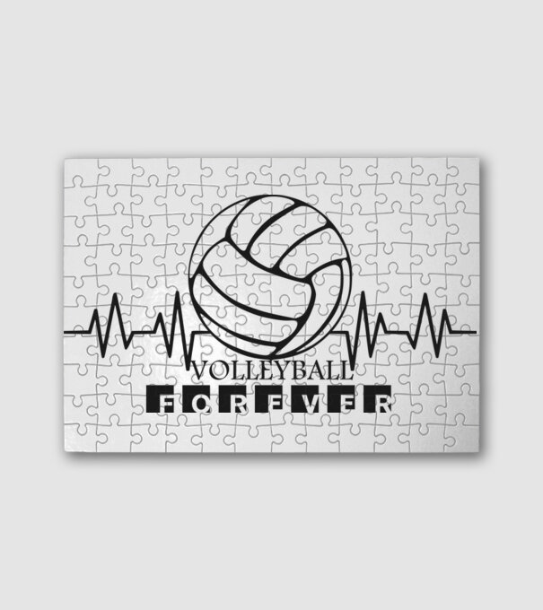 EKG volleyball forever minta fehér pólón