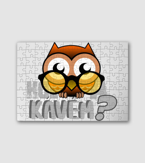 hol a kávém owl 1 minta fehér pólón