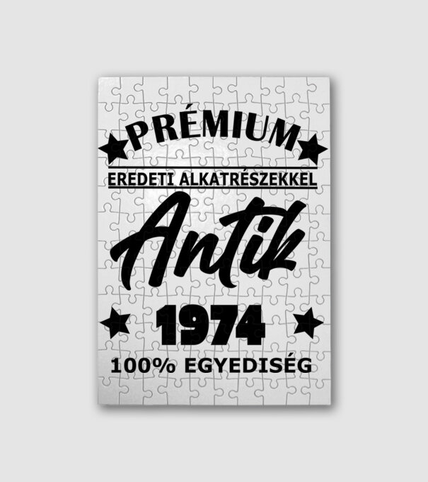 antik 1974 minta fehér pólón
