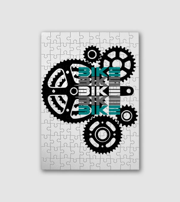 bicikli bike minta fehér pólón