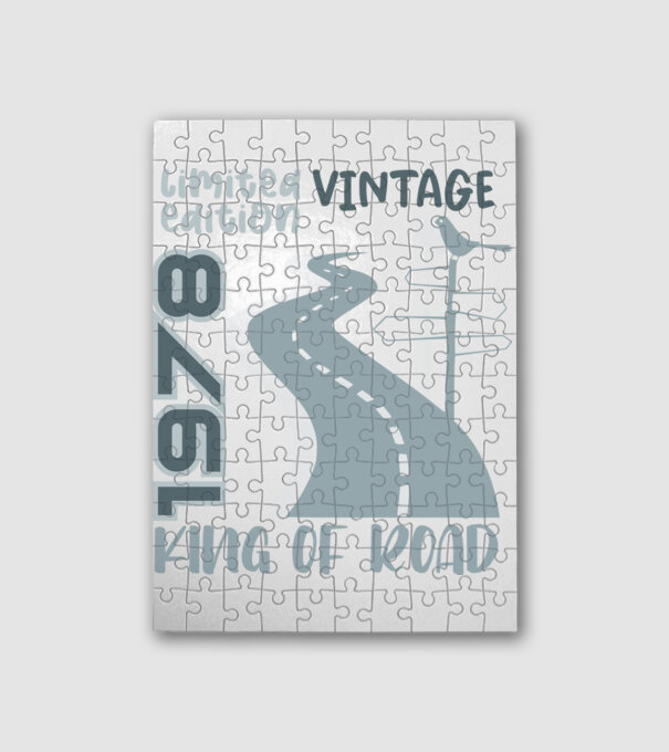 king of road 1978 minta fehér pólón