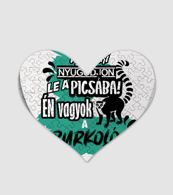 mindenki nyugodjon le...burkoló minta fehér pólón