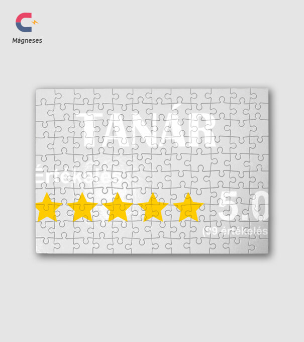 értékelés tanár minta fehér pólón