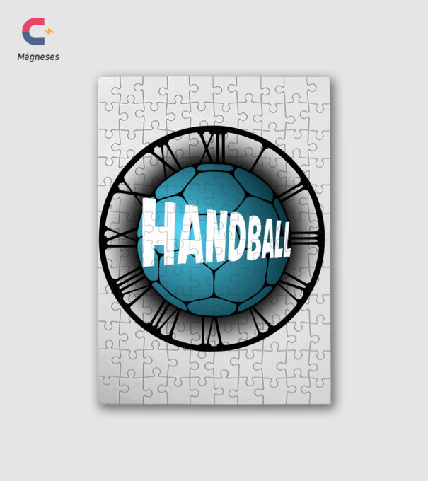 handball clock minta fehér pólón