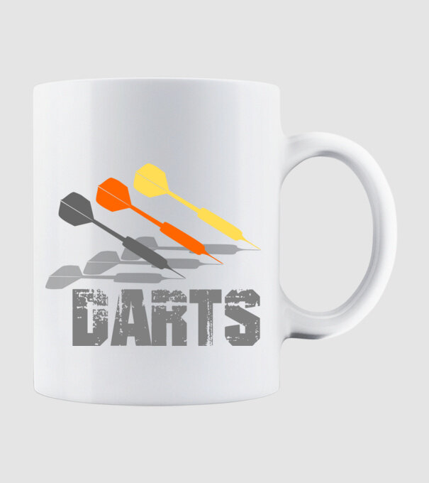 darts 2 minta fehér pólón