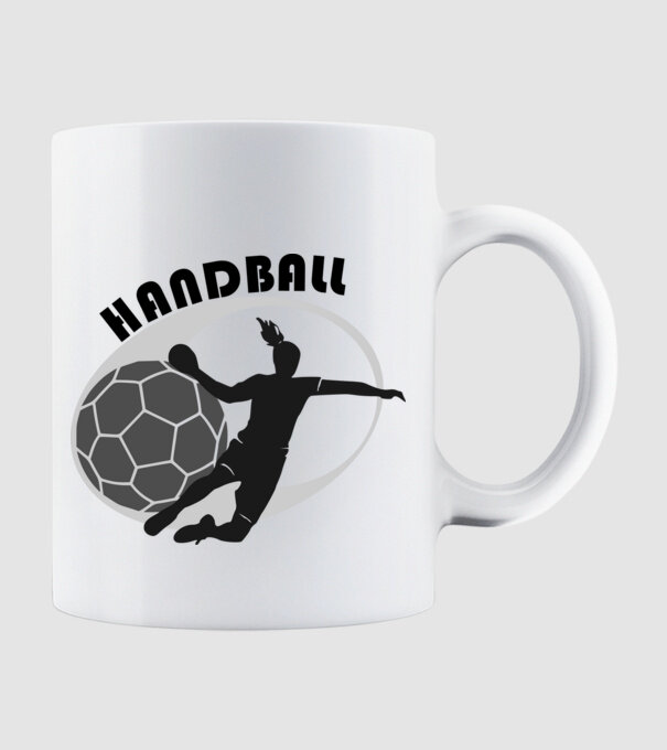 hand ball minta fehér pólón