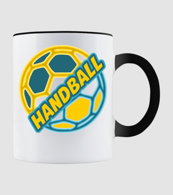 handball minta fekete pólón