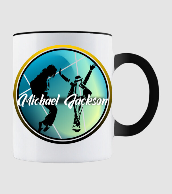 Michael minta fekete pólón