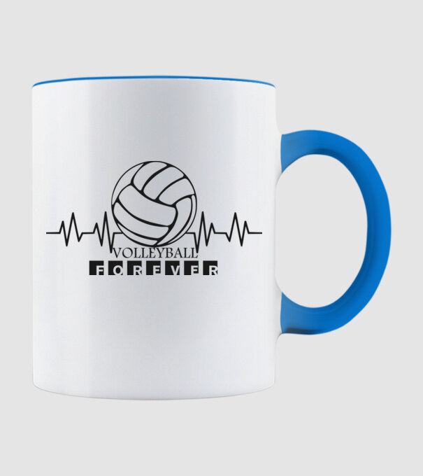 EKG volleyball forever minta világoskék pólón