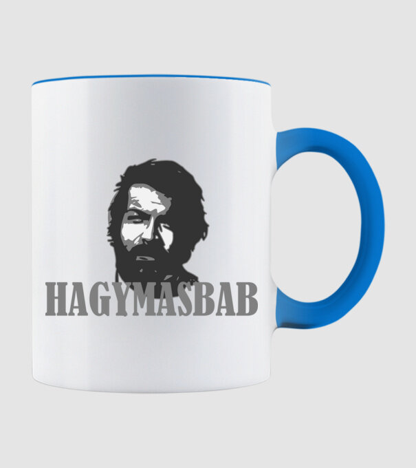 HAGYMÁSBAB minta világoskék pólón
