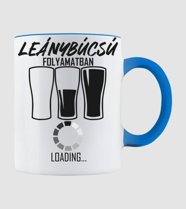 loading leánybúcsú minta világoskék pólón