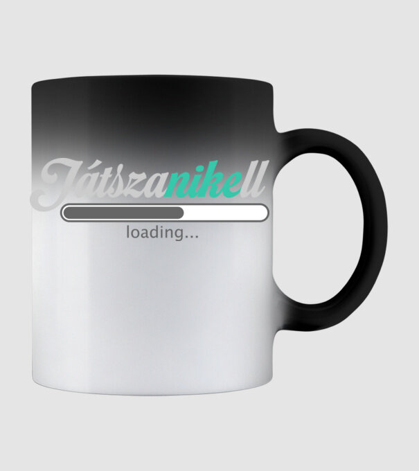 játszanikell loading minta fekete pólón