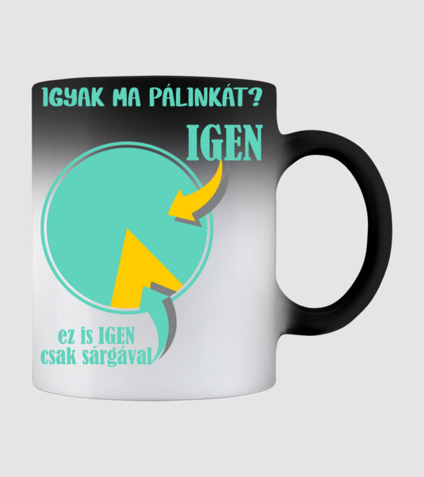 igyak PÁLINKÁT minta fekete pólón