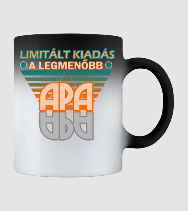 legmenőbb apa minta fekete pólón