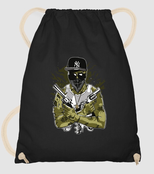 Gangsta Zombie minta fekete pólón