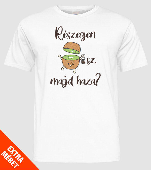 részegen kivisz majd haza minta fehér pólón