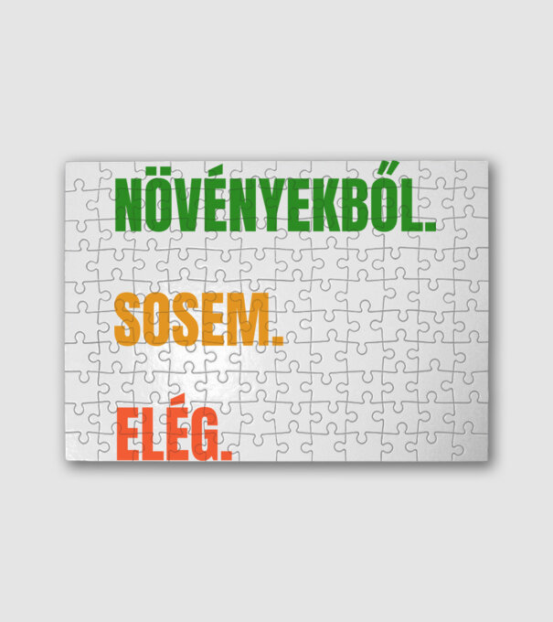 Növényekből sosem elég minta fehér pólón