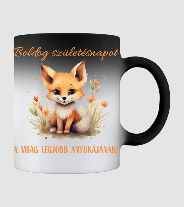 Boldog születésnapot anya minta fekete pólón