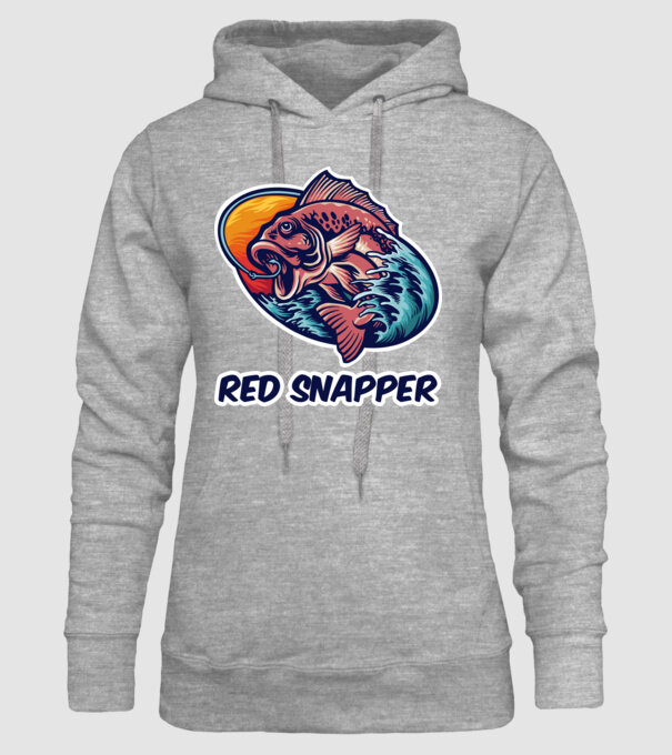 Red Snapper minta szürke pólón
