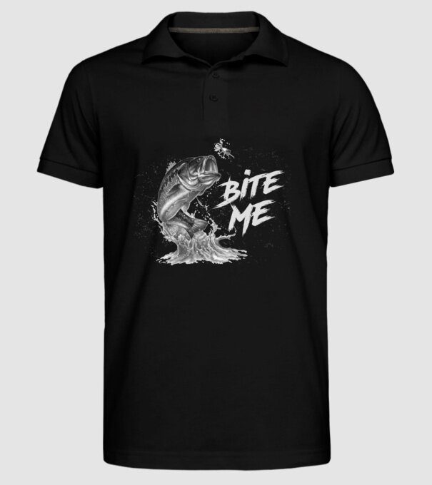 Bite me minta fekete pólón