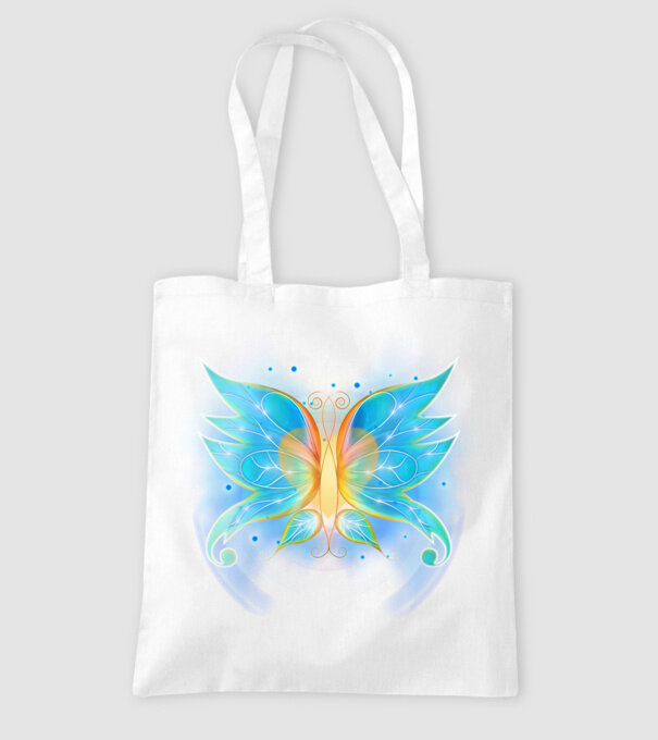 Fairy Wing minta fehér pólón