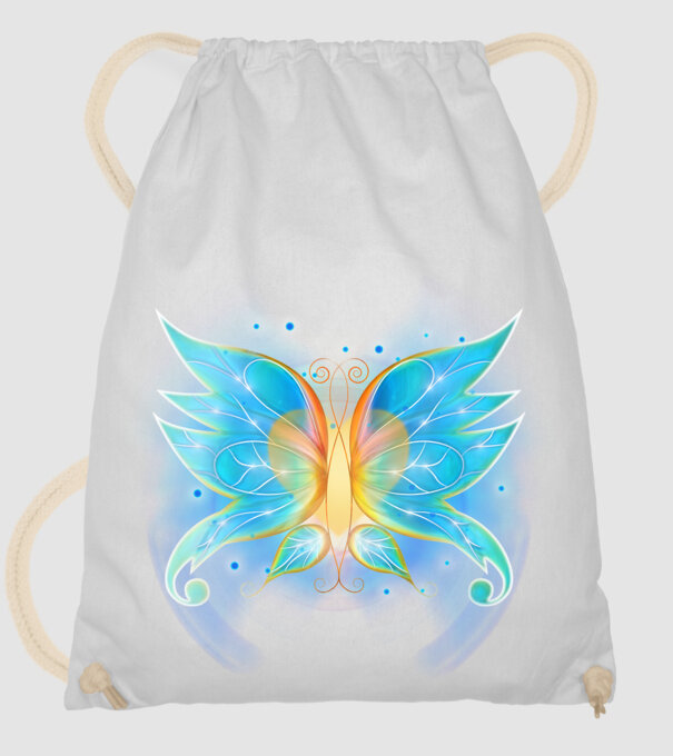 Fairy Wing minta fehér pólón
