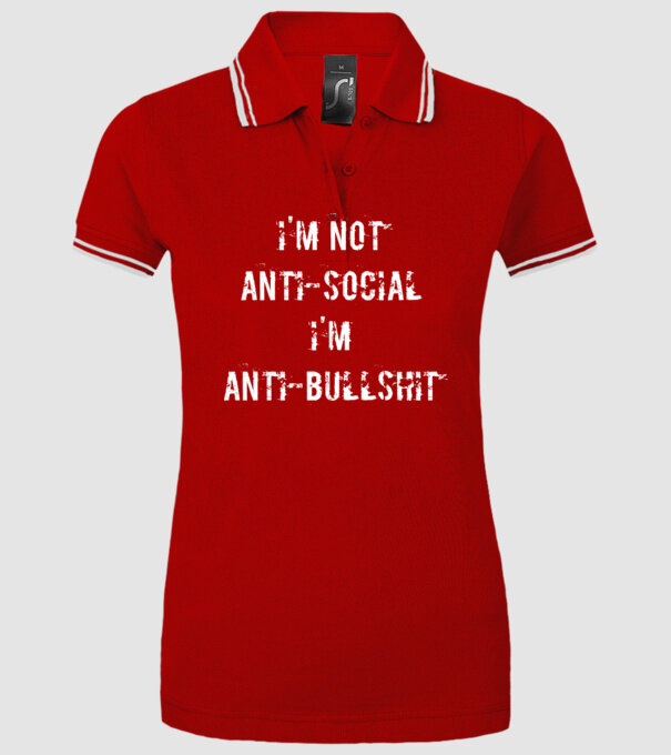 NOT ANTISOCIAL minta piros pólón