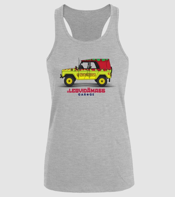 UAZ 469 - JURASSIC PARK edition minta szürke pólón