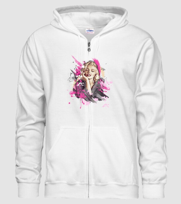 Marilyn Monroe minta fehér pólón