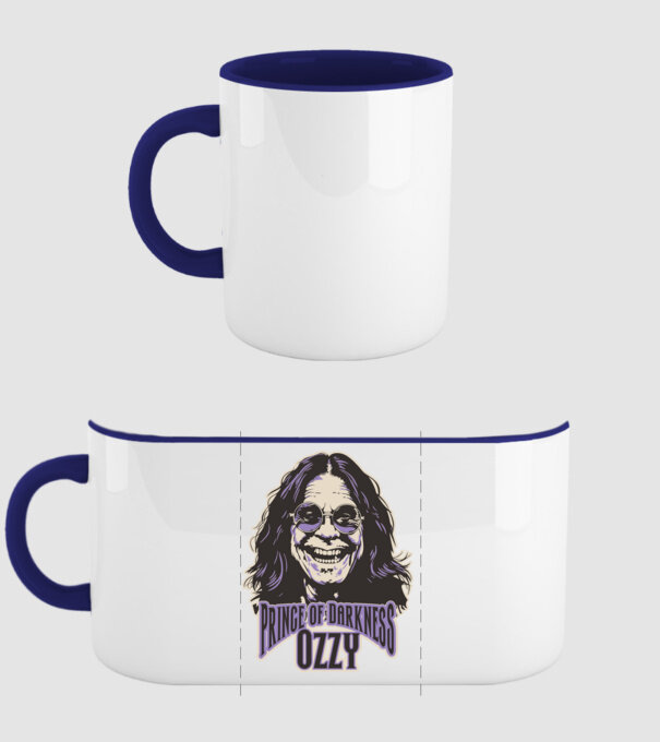 Ozzy_02 minta sötétkék pólón