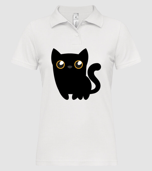 cat-04 minta fehér pólón