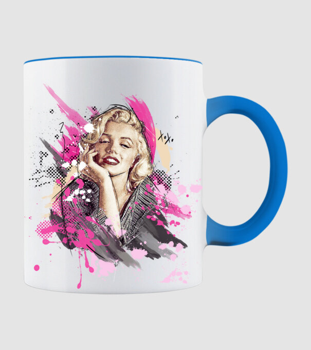 Marilyn Monroe  minta világoskék pólón
