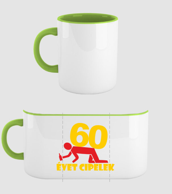 60 évet cipelek minta zöld pólón