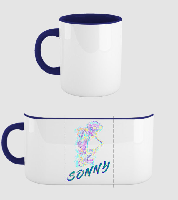Sonny minta sötétkék pólón