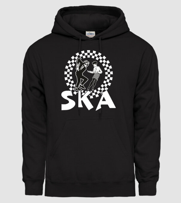 Ska minta fekete pólón