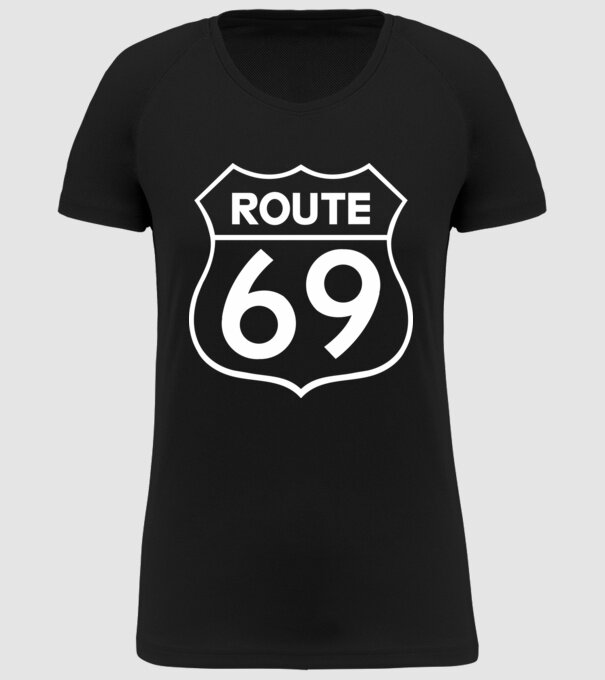Route 69 minta fekete pólón
