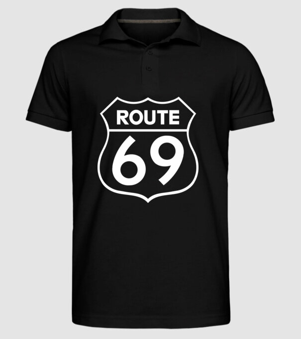 Route 69 minta fekete pólón
