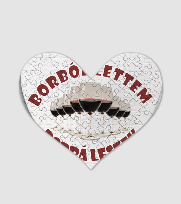 Borból lettem... minta fehér pólón