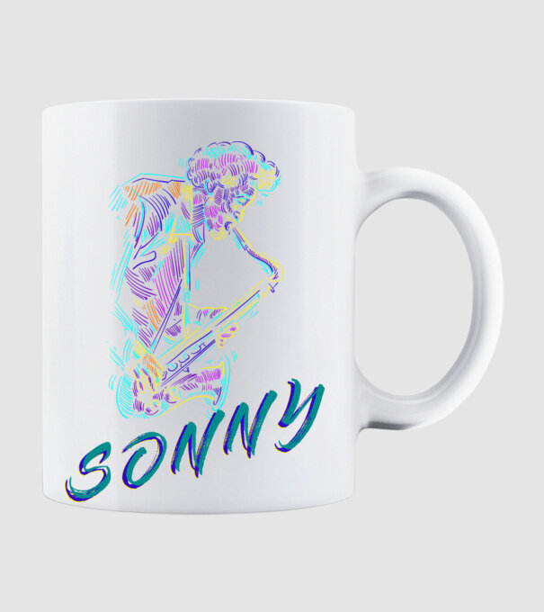 Sonny minta fehér pólón