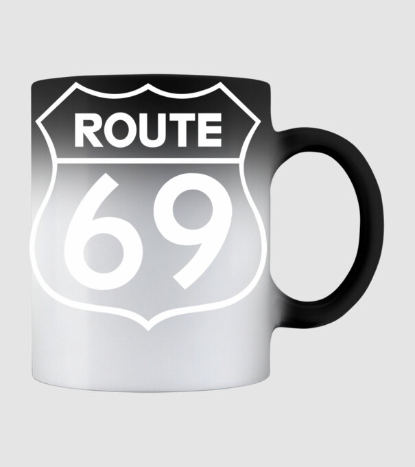 Route 69 minta fekete pólón