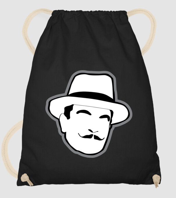 Hercule Poirot minta fekete pólón
